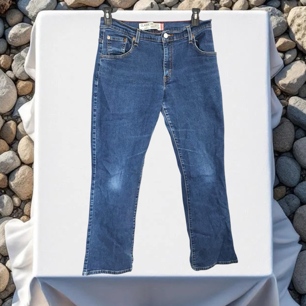 Levi's 550 Vintage Classic Relaxed Bootcut Dark Wash Blue Jeans Women 10M